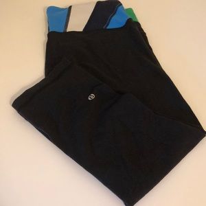 Lululemon wunder under crops medium rise